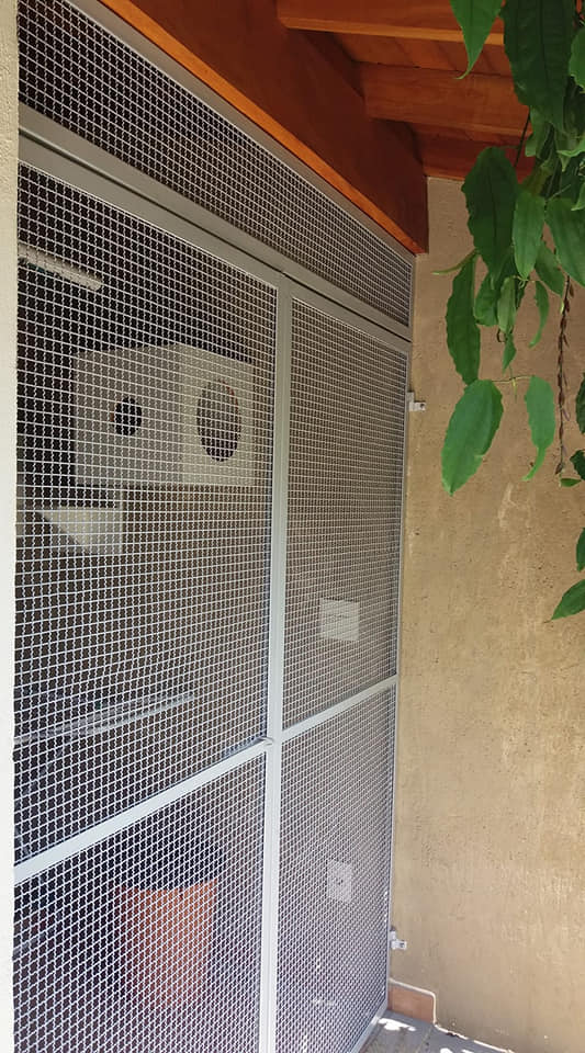 Execução de reparo em estrutura metálica
